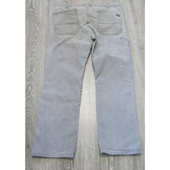 DICKIES Work Uniform Pants Size 38x30 Men Cell Pocket Cotton Gray Mechanic - Picture 4 of 9
